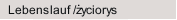 Lebenslauf /życiorys